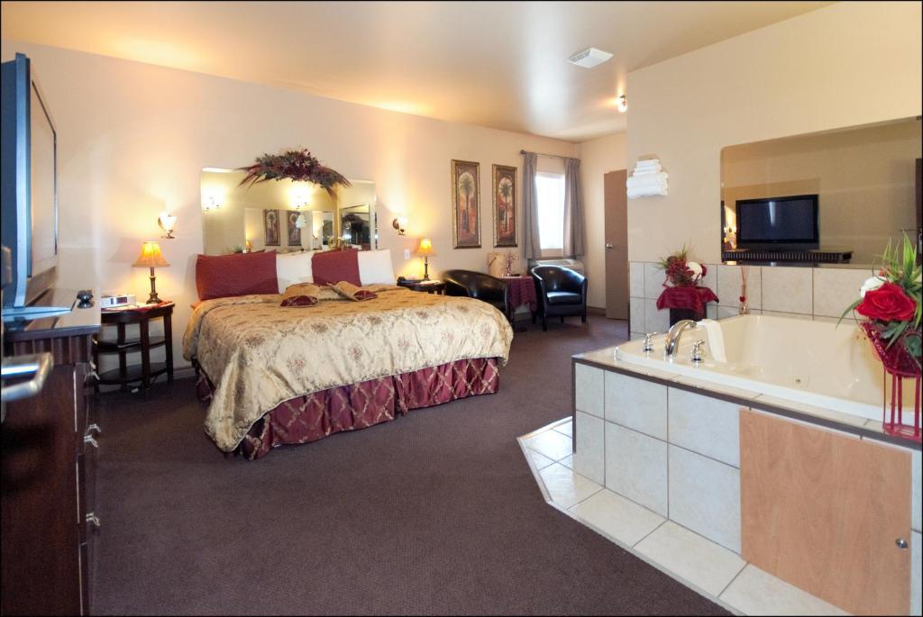 Chambre Lit King-Size avec Bain à Remous