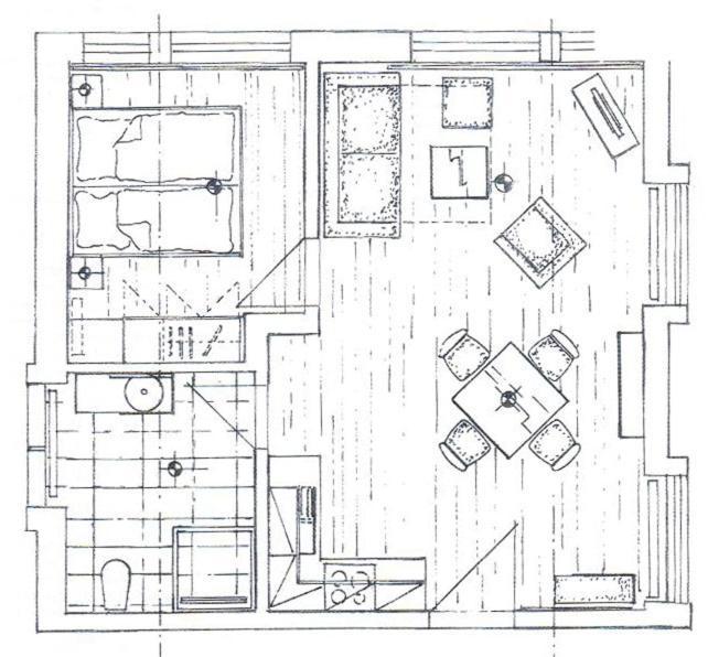 Apartment mit 1 Schlafzimmer