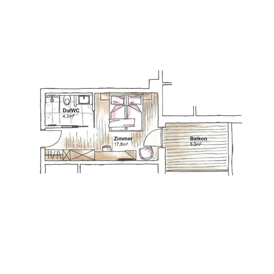 Comfort Doppelzimmer mit Bergblick
