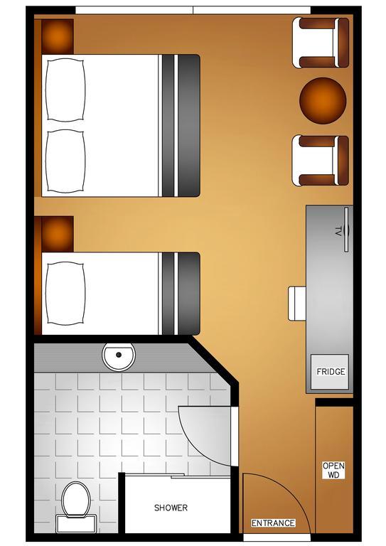 Standaard Tweepersoonskamer met 1 of 2 Bedden