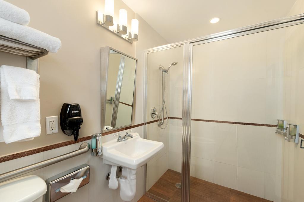 Chambre Lit King-Size avec Douche Accessible en Fauteuil Roulant - Adaptée aux Personnes à Mobilité Réduite/Non-Fumeurs