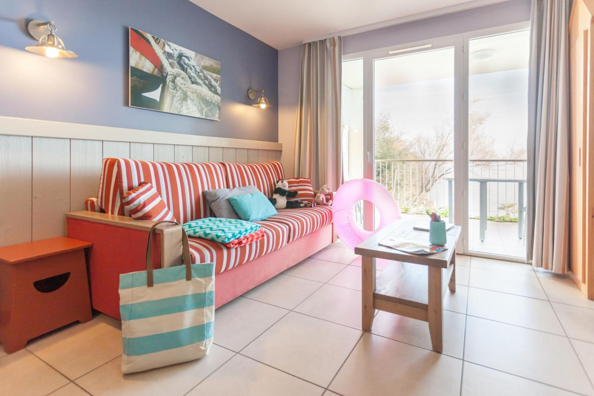 Appartement 1 Chambre avec Terrasse ou Balcon (3 Personnes) - Vue sur Mer