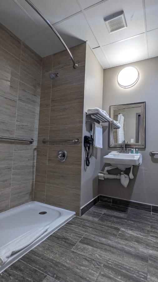 Double Room with Two Double Beds and Roll-In Shower - Accessible/Non-Smoking
