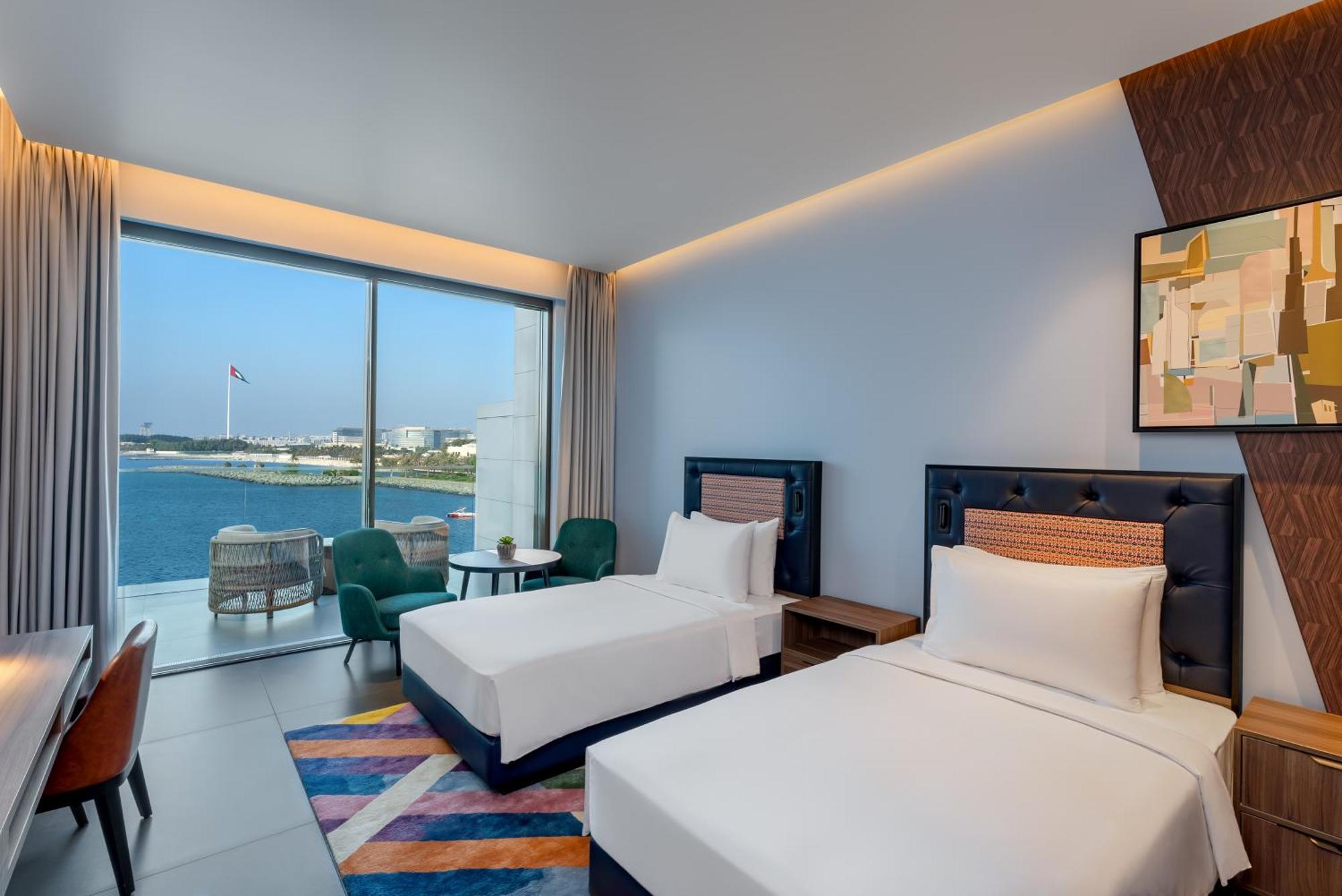 Twin Room with Balcony and Sea View with 20% off Food & Soft Beverage
