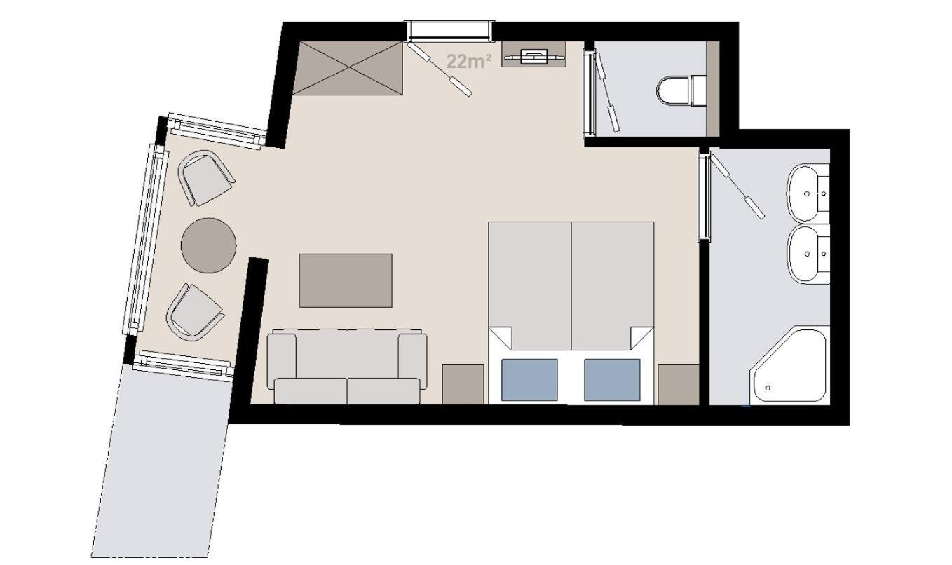 Comfort Doppelzimmer mit Balkon