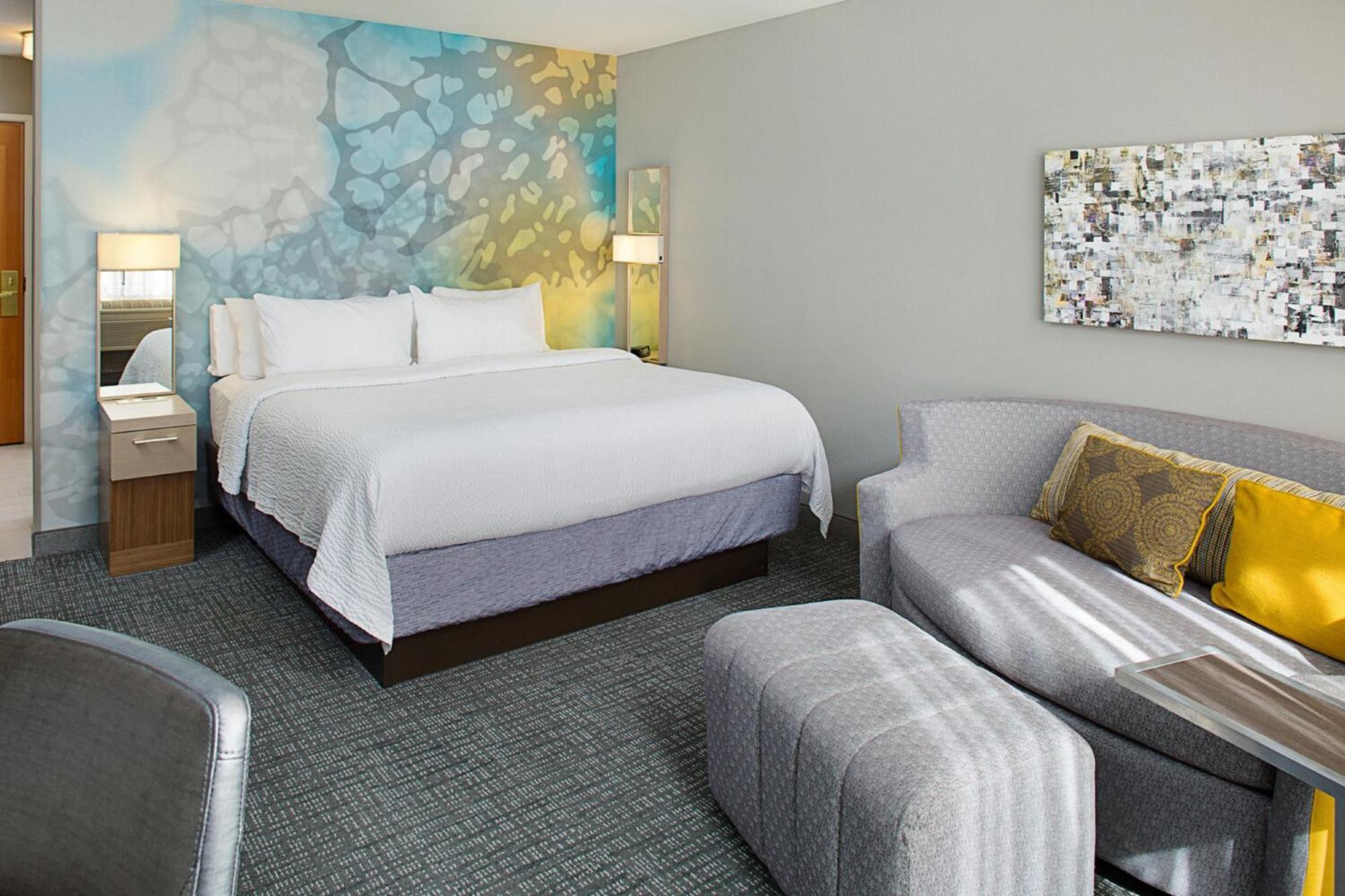 King Room with Roll-In Shower and Sofa Bed - Mobility Access/Hearing Accessible
