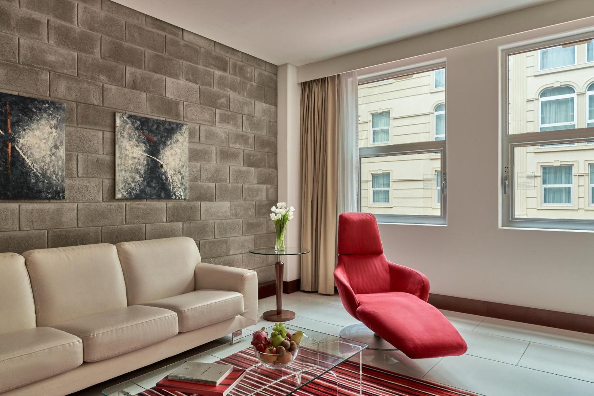 Suite met 1 Slaapkamer met Kingsize Bed en Uitzicht op het Atrium