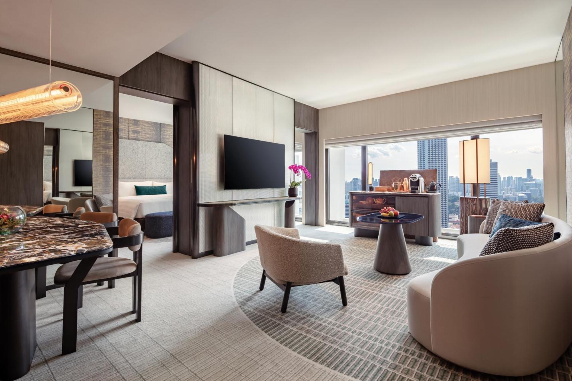 Skyline Suite mit Stadtblick, Zugang zur Lounge, hohe Etage