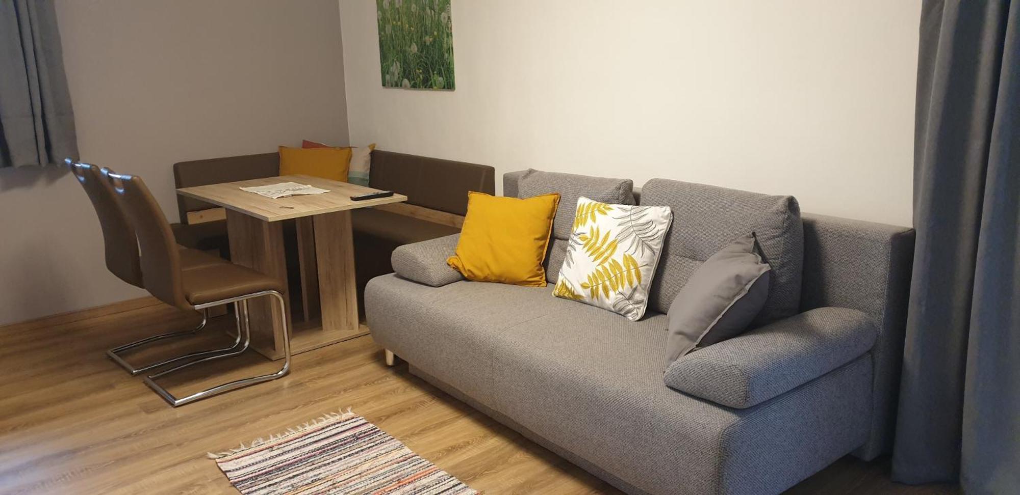 Apartment mit 1 Schlafzimmer und Dusche