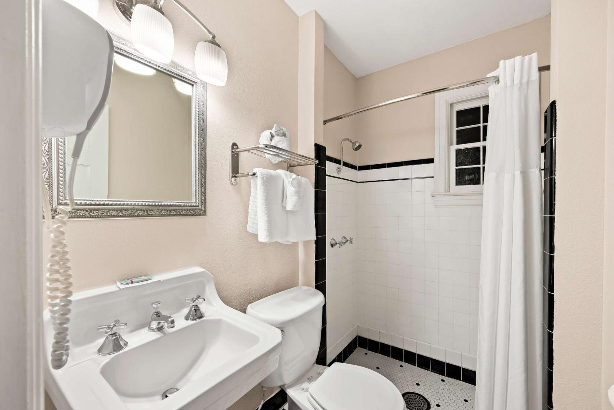 Double Room with Two Double Beds with Roll In Shower