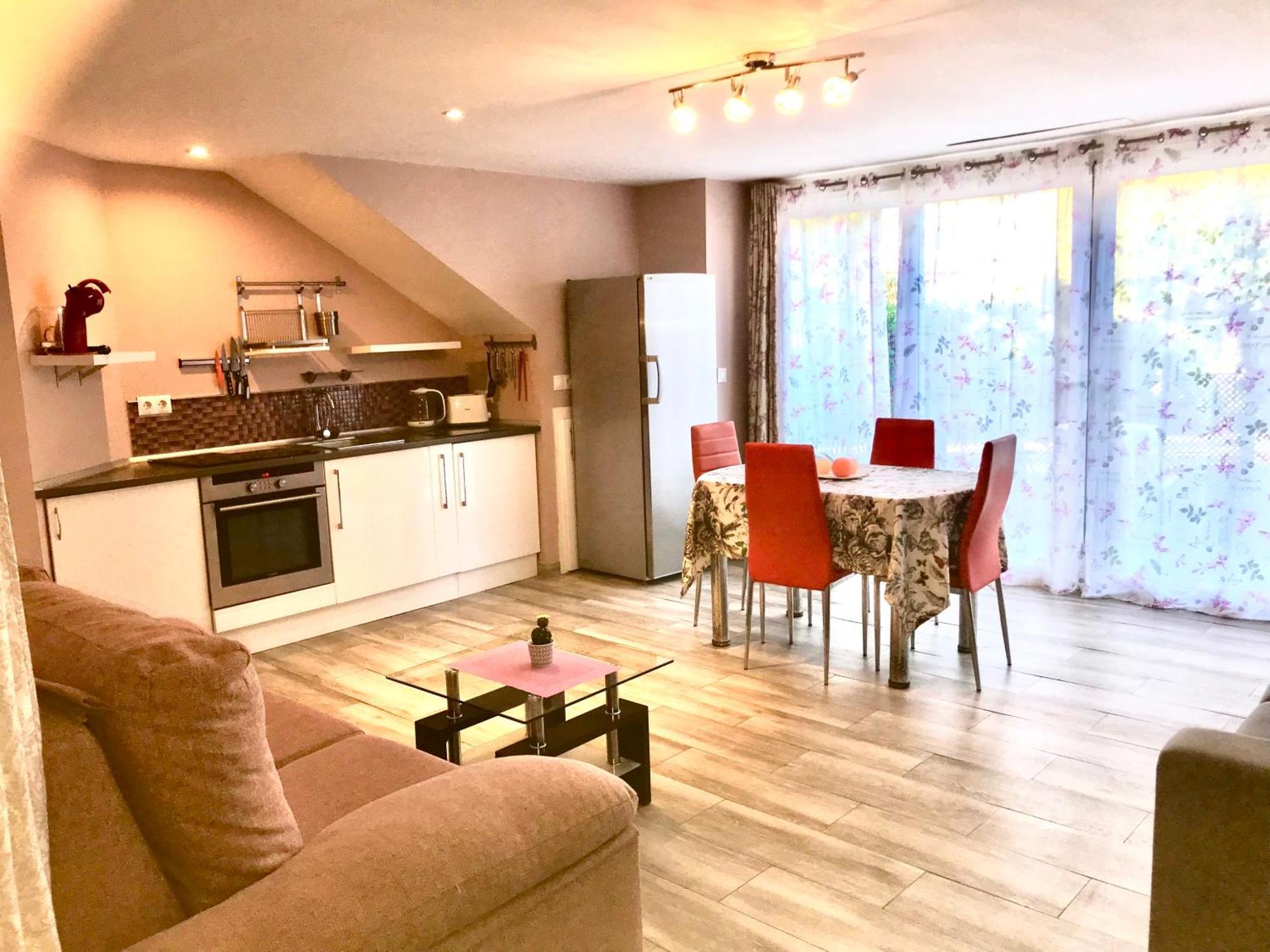 Apartamento Deluxe de 1 dormitorio con vistas al jardín