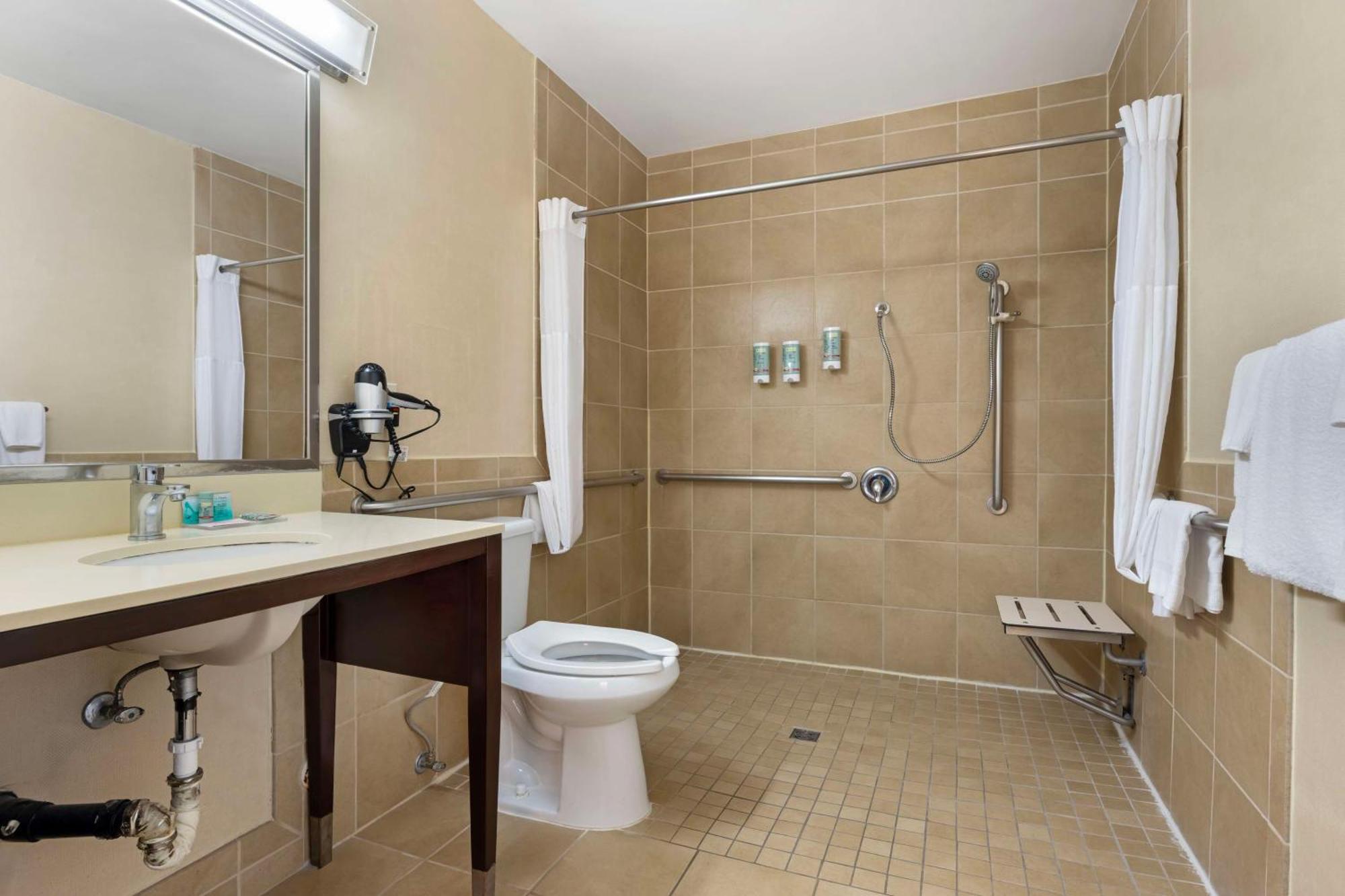 Queen Room with Roll-In Shower - Mobility Accessible/Non-Smoking