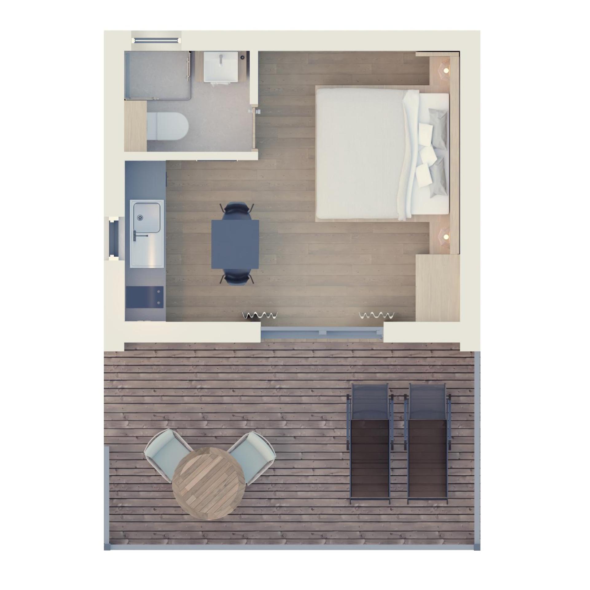 Bungalow met Terras