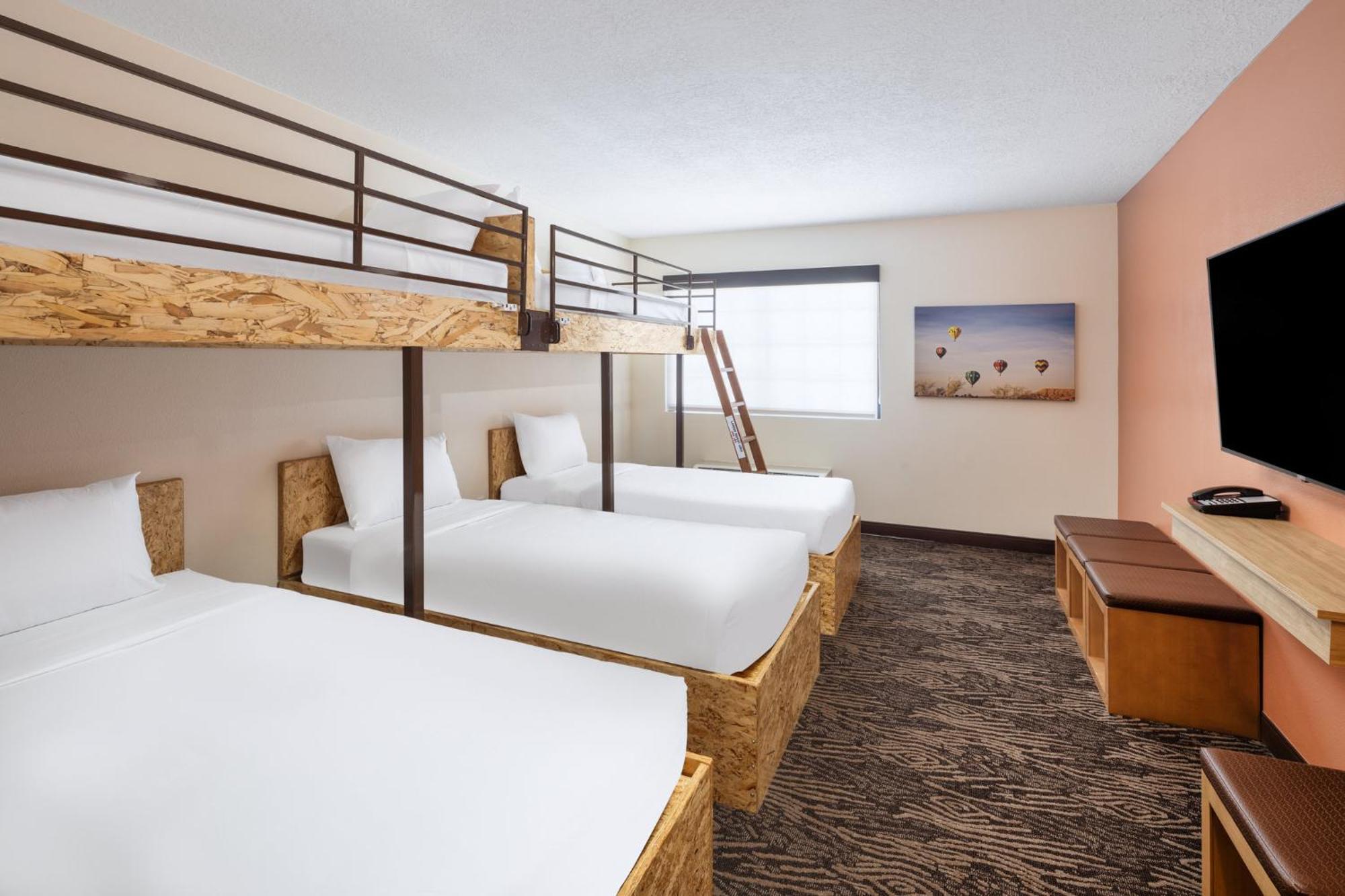 Room with Five Bunk Beds