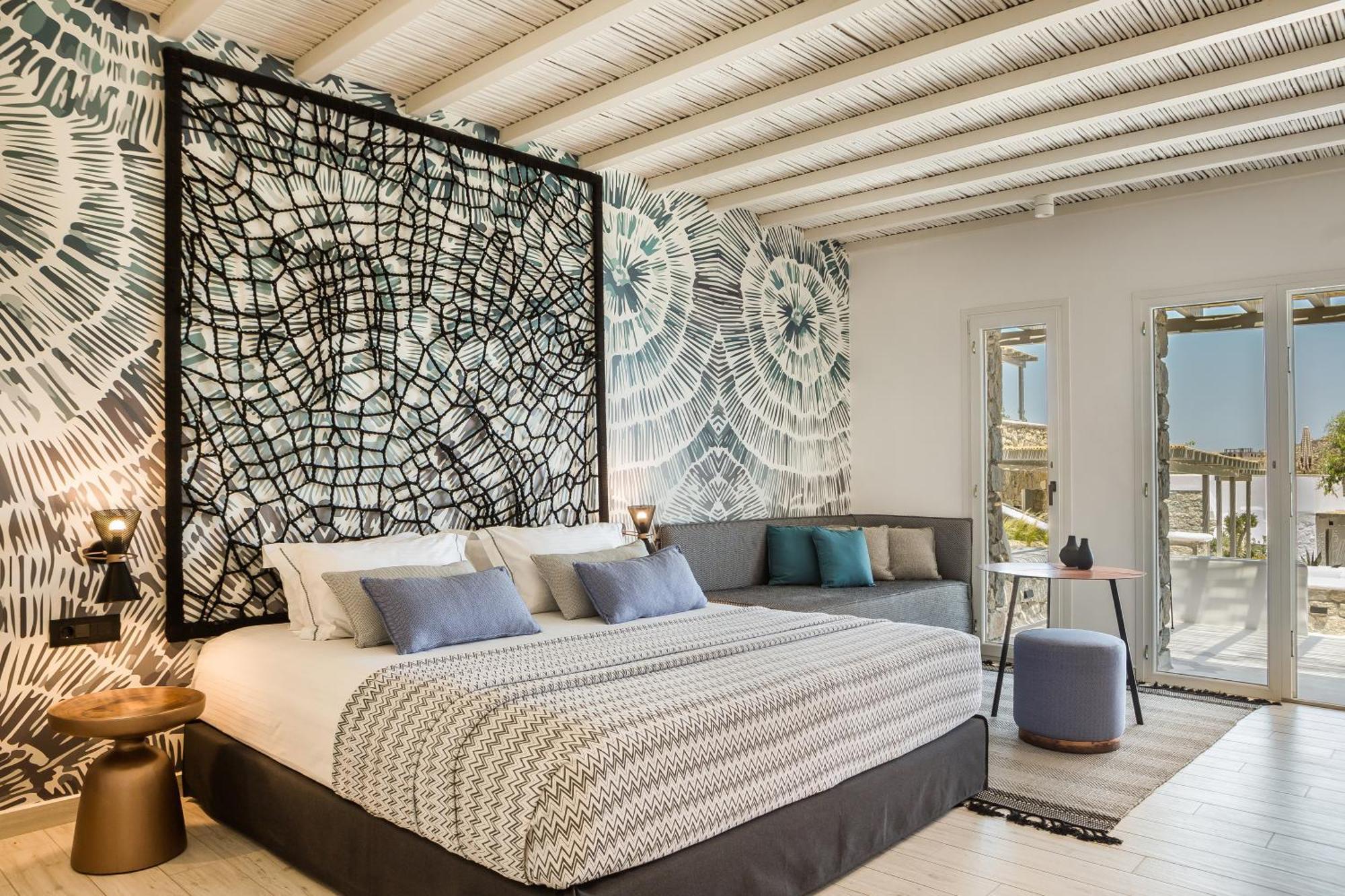 Deluxe Suite mit 2 Schlafzimmern, Meerblick und Terrasse