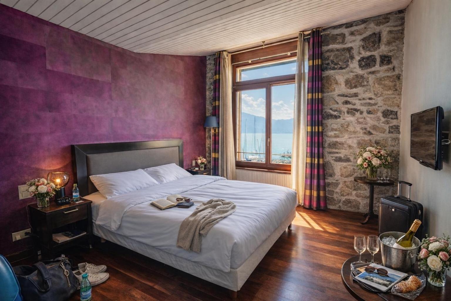 Superior Kamer met Uitzicht op de Alpen en Leman
