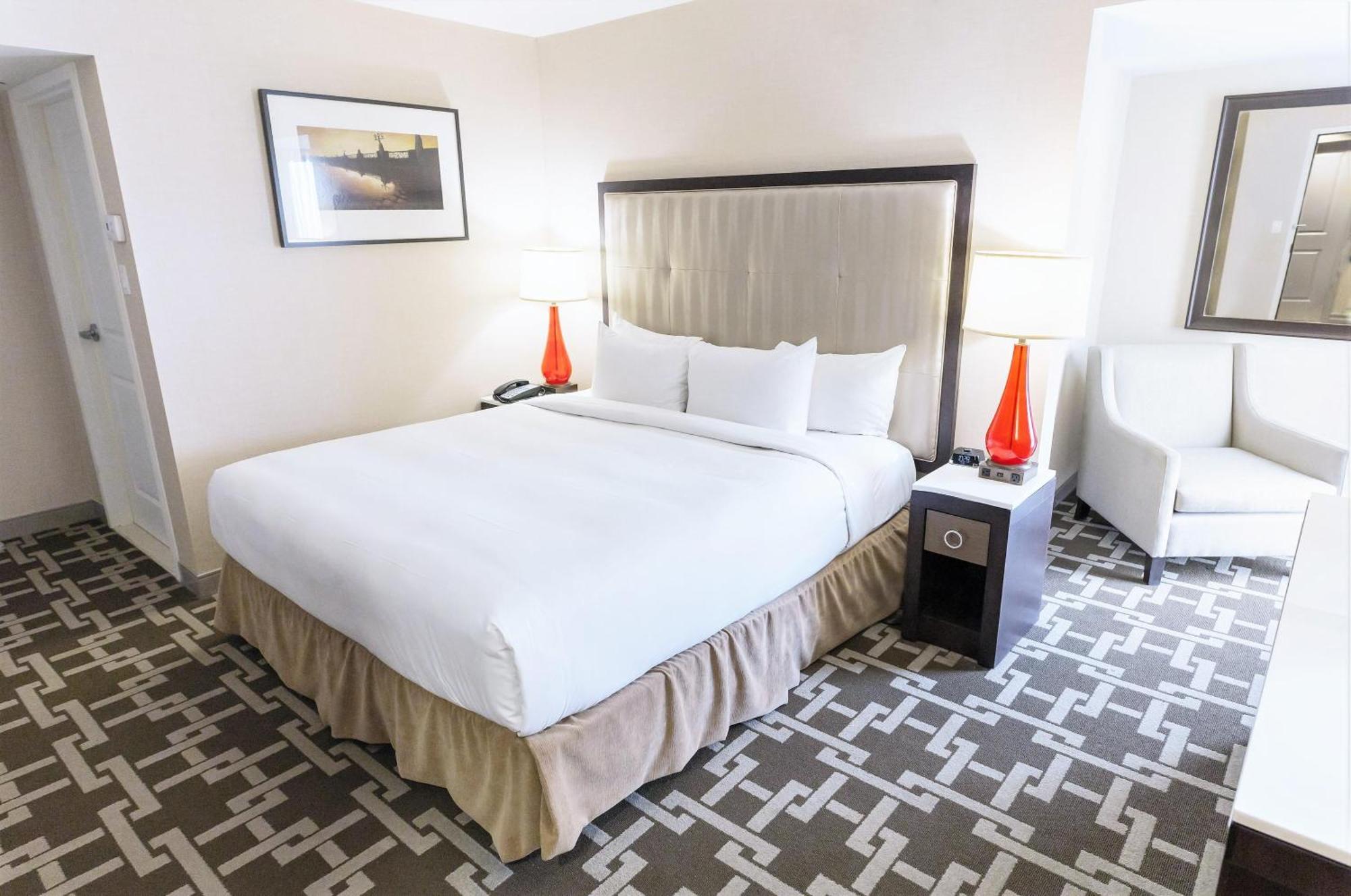 Petite Chambre Lit King-Size avec Douche - Vue sur Ville