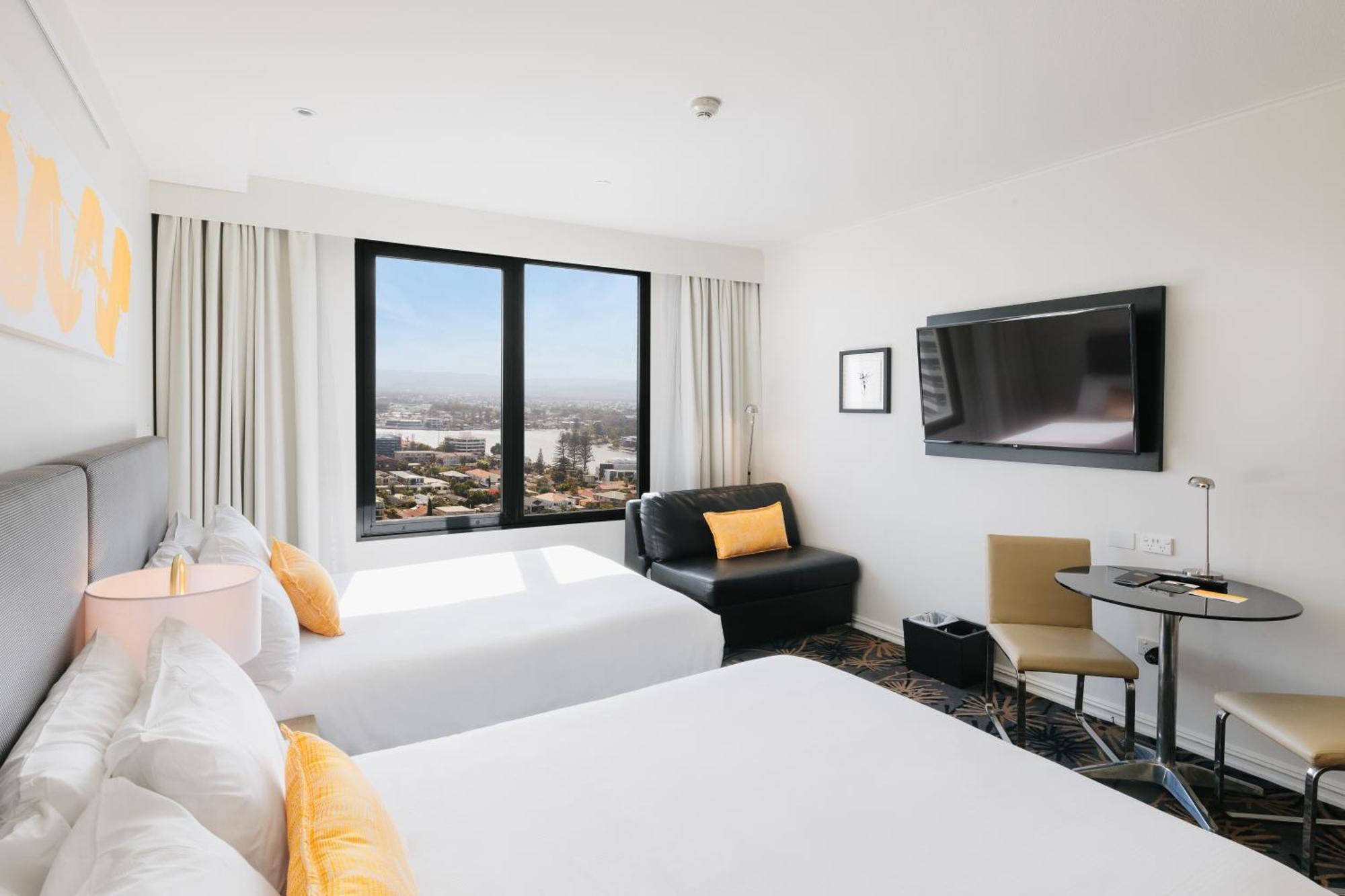 Standard Double Room with Two Double Beds and City View