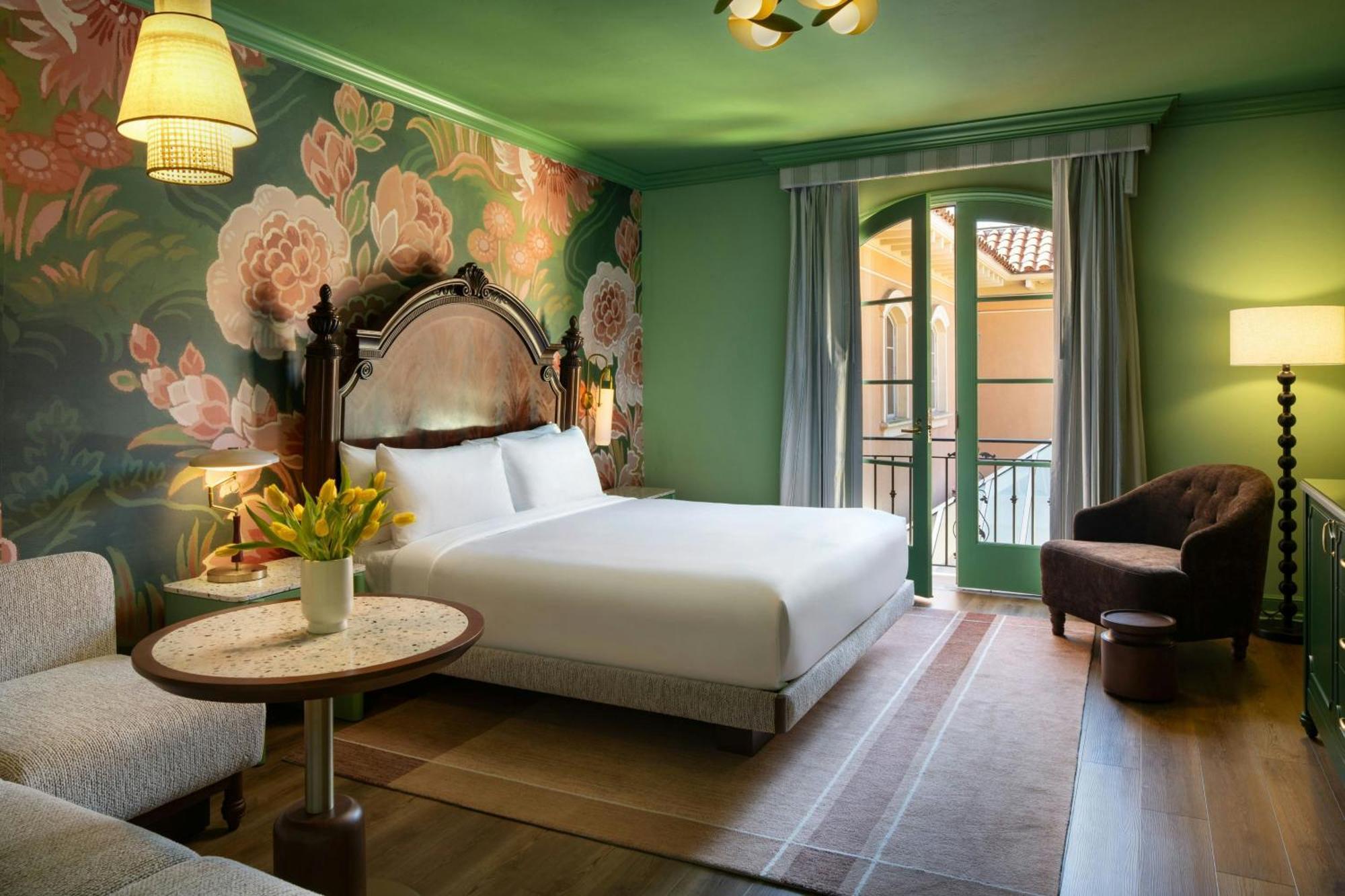 King Room with Balcony and Garden View