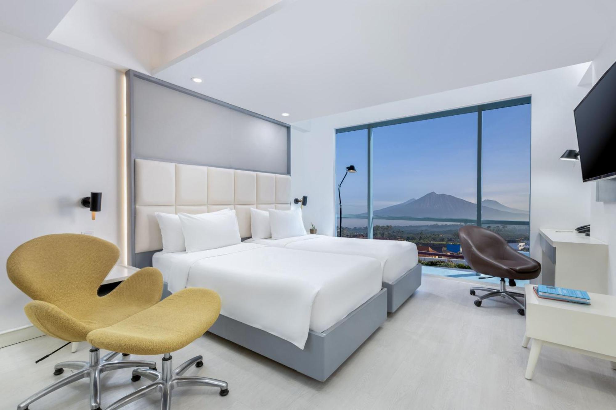 Habitación Innside con vistas a Merapi