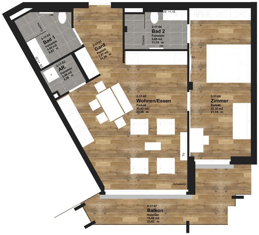 Superior Appartement met 1 Slaapkamer