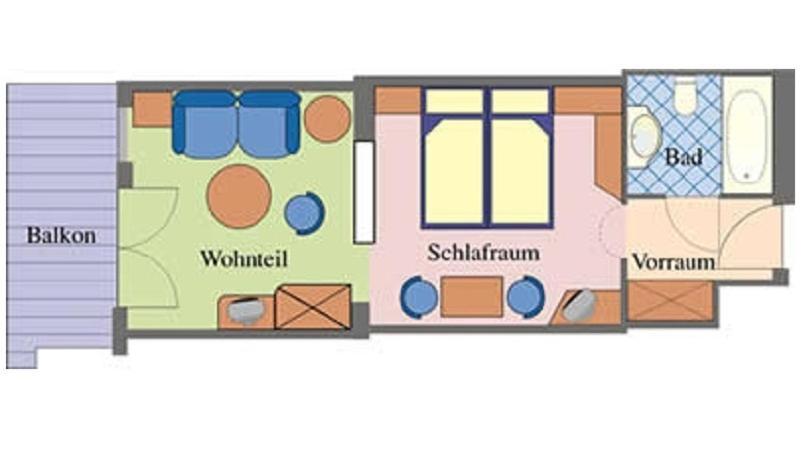 Eenpersoonskamer met Balkon
