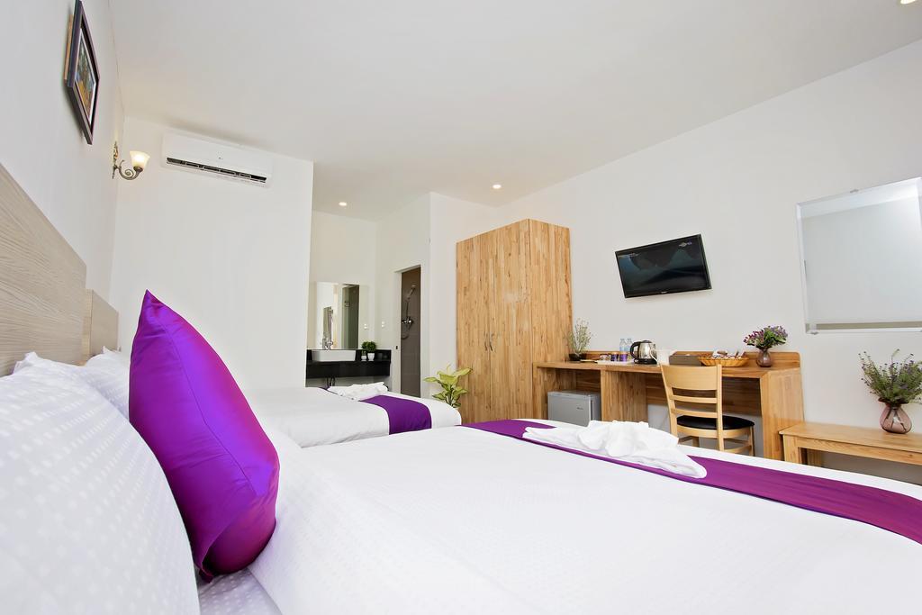 Privater Bungalow mit 2 Einzelbetten und Gartenblick