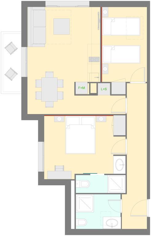 Apartamento Superior de 2 dormitorios