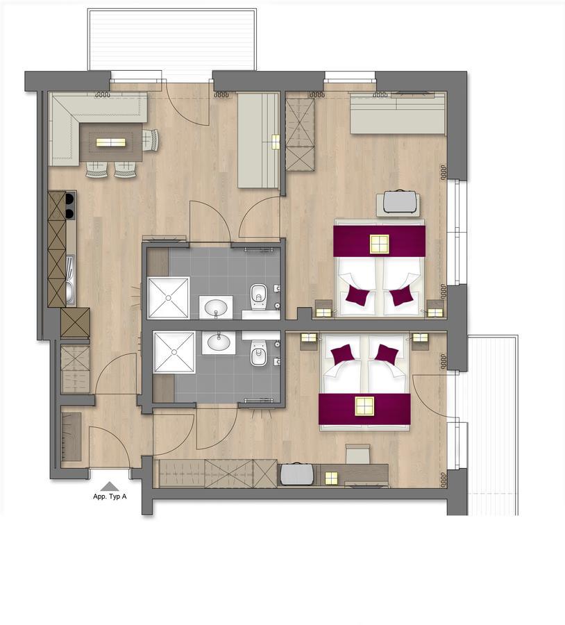 Appartement met 2 slaapkamers