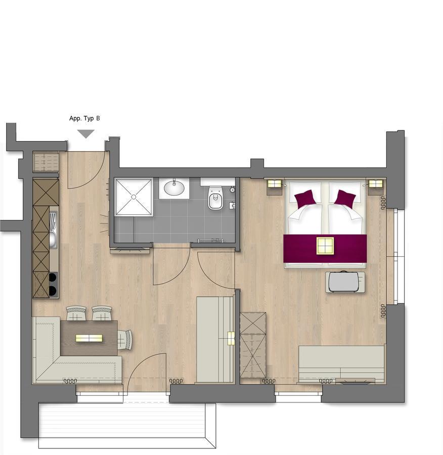 Appartement met 1 Slaapkamer