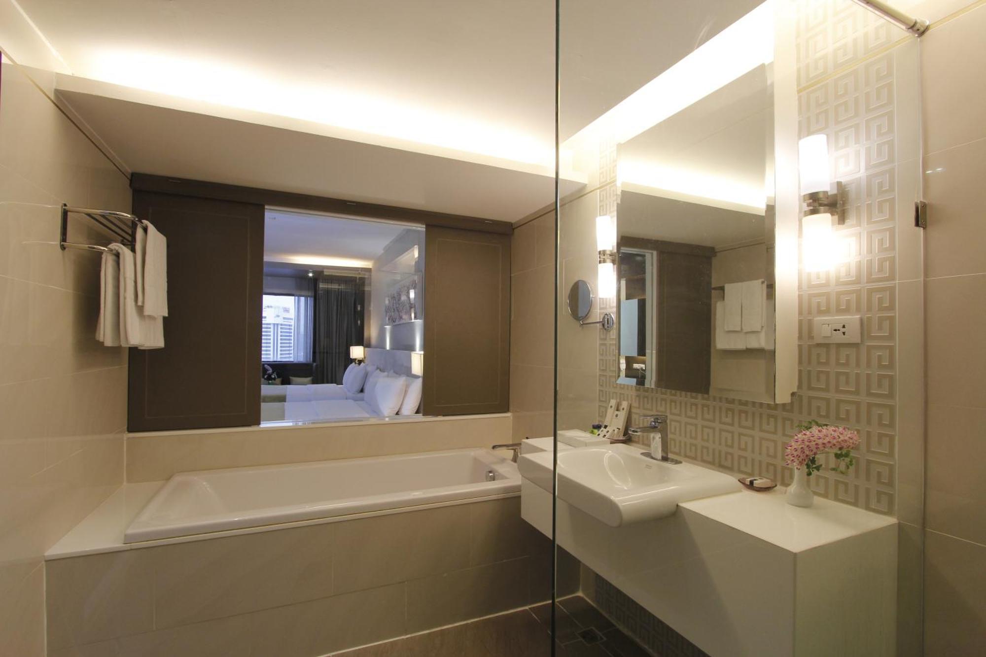 Grand Deluxe Zimmer auf einer oberen Etage mit Stadtblick
