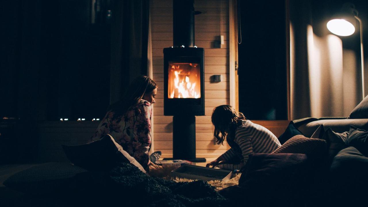 Nordisches Cottage mit Doppelbett