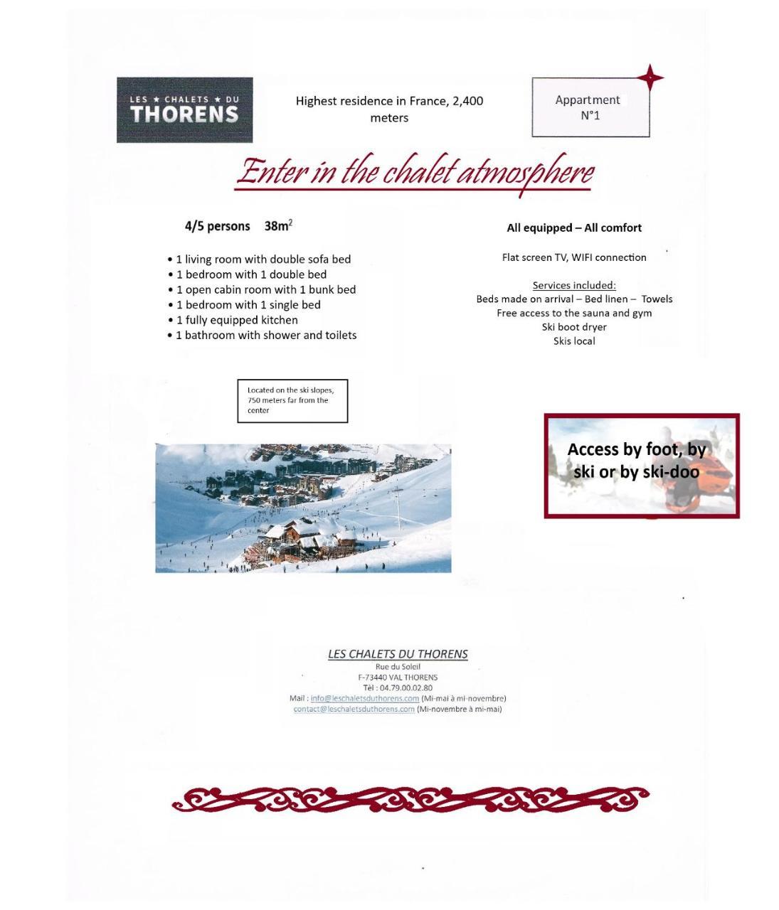 Appartement 1 Chambre (2-4 Adultes)