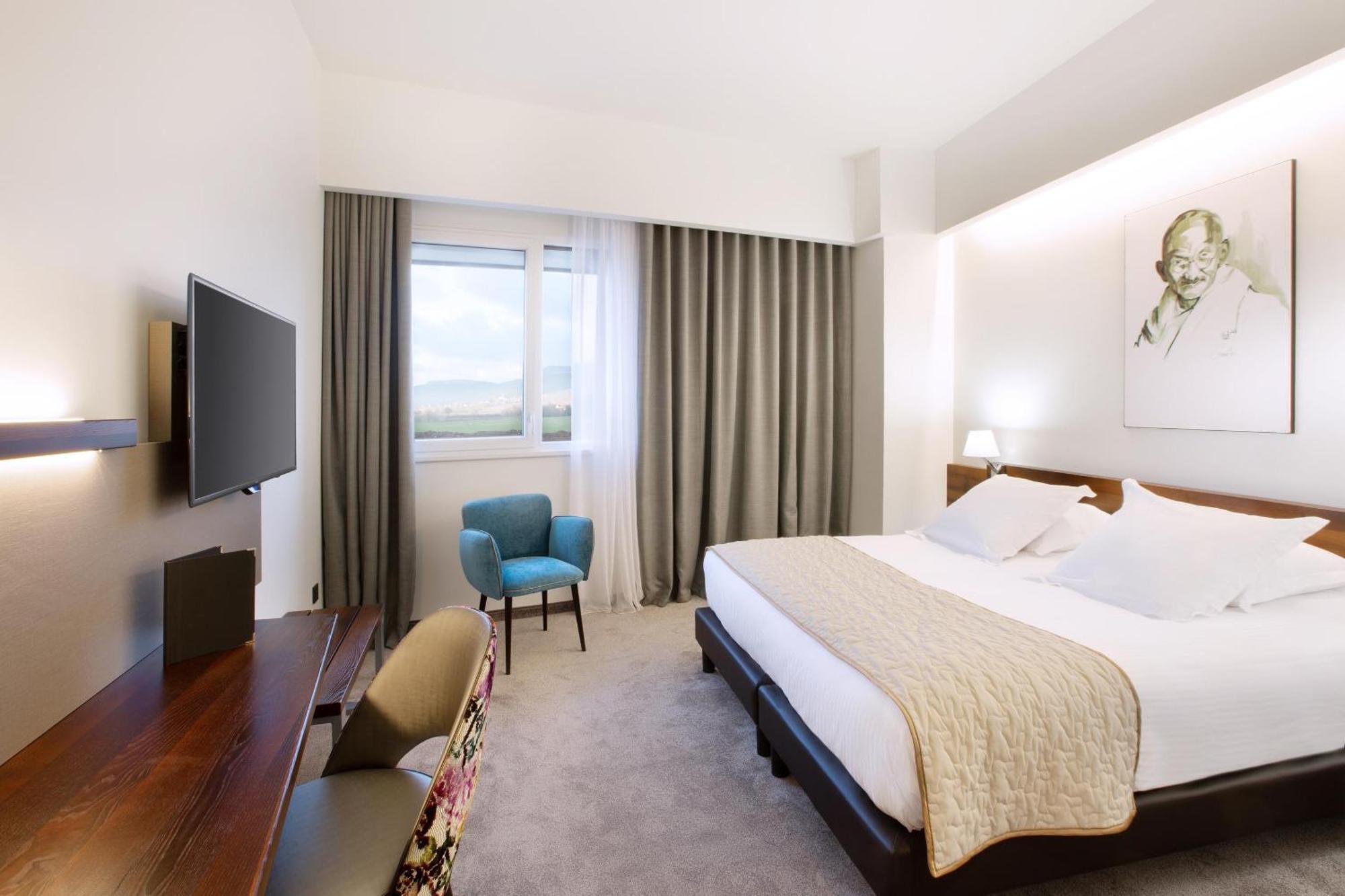Executive Kamer met Kingsize Bed - Uitzicht op de Wijngaard en het Kasteel