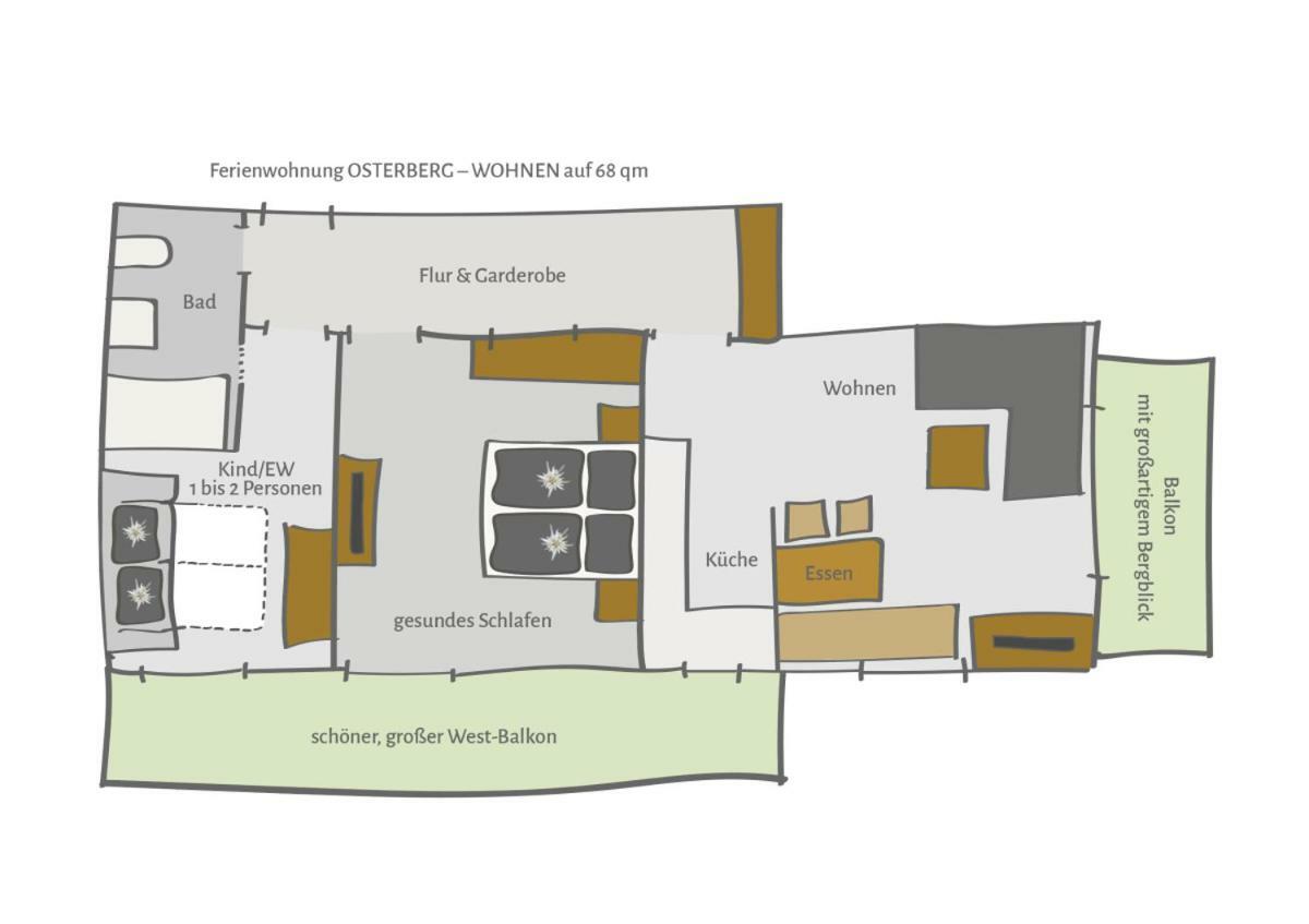 Apartment mit 2 Schlafzimmern