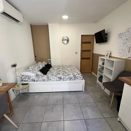 Studette de 17m2 avec parking privé gratuit Climatisation et petite cuisine-2