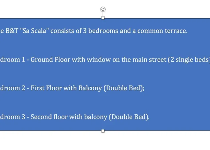 “Sa Scala” Bed&Terrace