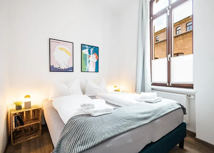 Apartments am Neuen Theater - Parkplatz nach Verfügbarkeit - Altstadt - Küche - Wifi - Powered by Ko-Living Halle 