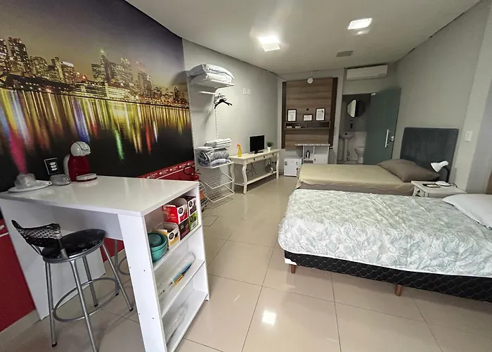 Loft confortável com Self Cheking