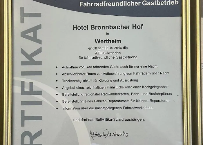 Hotel Bronnbacher Hof Wertheim