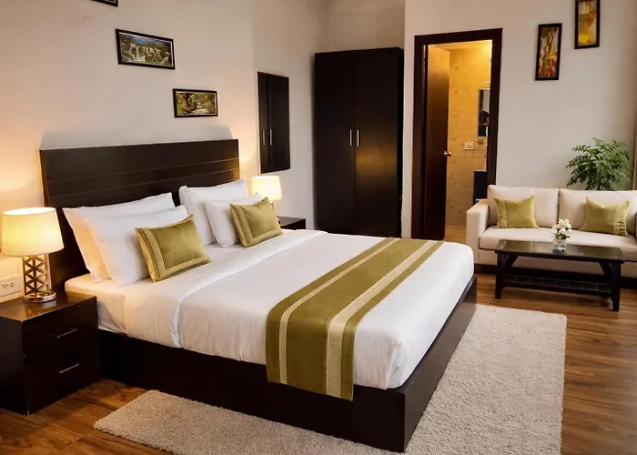 Onyx Suite Luxury Apartment # Lift # Garden # Ac Rooms # Private Parking # Near Prem Mandir # Located Inside- Omaxe Eternity Vrindavan #