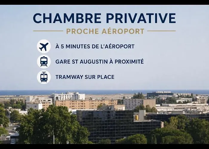 Big Flat Sea Vieuw 95 M2 5 Rooms Near Airport 5 Min Train 3 Min And Tram On Site, Beach 7 Min, 2 Showers And 2 Toilets , Neuf Grand Appartement 95 M2 5 Chambres Proche Aeroport 5 Min Train 3 Min Et Tramway Sur Place, Plage 7 Min 2 Douches Et 2 Wc Vue